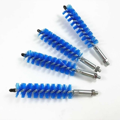 26mm 1/4 Hex Chiler Tube Cleaner Brush Nylon Twist Brush With Threaded Connection