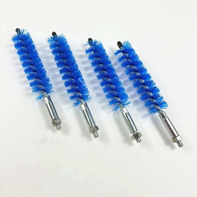 26mm 1/4 Hex Chiler Tube Cleaner Brush Nylon Twist Brush With Threaded Connection
