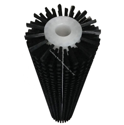 Cylindrical Nylon Rotary Brush Industrial Roller Brush For Cleaning And Scrubbing