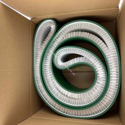 Nylon Bristle Flexible Conveyor Belt Strip Brush With Rubber Base For Cleaning