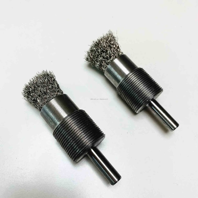 28mm Diameter Knotted Wire End Brush Rotary Steel Wire Brush For Paint Removal