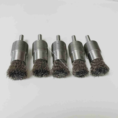 28mm Diameter Knotted Wire End Brush Rotary Steel Wire Brush For Paint Removal