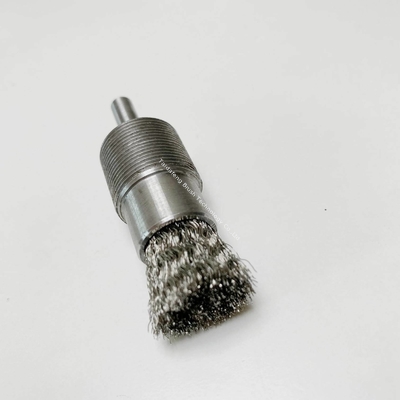 28mm Diameter Knotted Wire End Brush Rotary Steel Wire Brush For Paint Removal