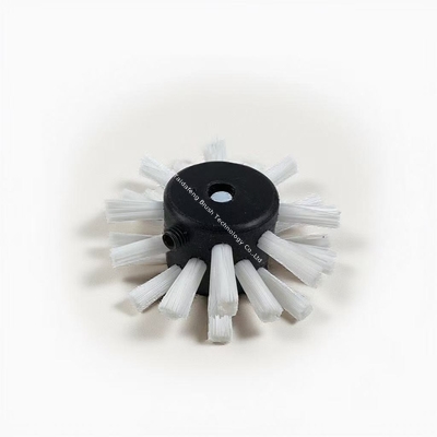 50mm White Nylon Pipe Coating Brush Wheel With POM Core For Pipe Cleaning And Spraying