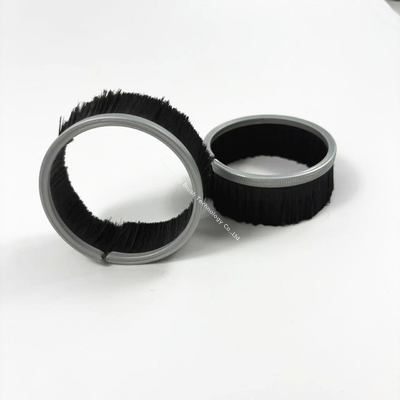 Black Nylon Formed Cup Brush Seal Steel Channel Round Vacuum Strip Side Brush