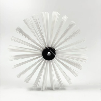 White Nylon Tube Coating Cleaning Brush Abrasion Resistant For Oil Gas Water Pipelines