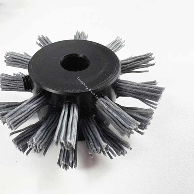 Carbon Abrasive Nylon Pipe Coating Cleaning Brush 6mm Inner Diameter For Sewer Cleaning