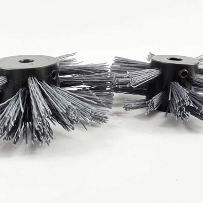 Carbon Abrasive Grit Nylon Pipe Coating Brush Sewer Cleaning Brush 12mm Large Inner Diameter