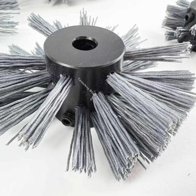 POM Core Carbon Abrasive Nylon Pipe Coating Cleaning Brush For Industrial Cleaning