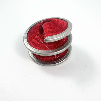 Inside Stiff Rope Cleaning Brush Nylon Wire Coil Spring Spiral Brush For Chain Cleaning