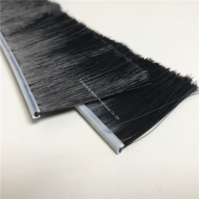 Durable Metal Channel Strip Brushes Dust Proof Windproof Nylon Door Bottom Brush Seal