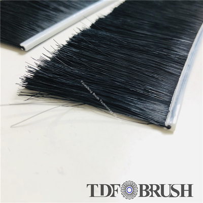Durable Metal Channel Strip Brushes Dust Proof Windproof Nylon Door Bottom Brush Seal