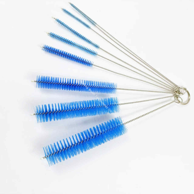 Stainless Steel Nylon Pipe Cleaning Brush With Twisted Handle 10 PCS Set