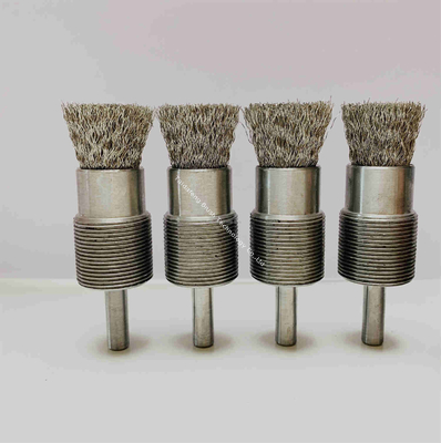 Heavy Duty Stainless Steel Crimped Wire End Brush For Polishing And Deburring