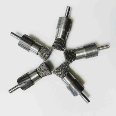 Heavy Duty Stainless Steel Crimped Wire End Brush For Polishing And Deburring