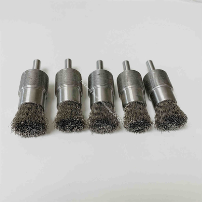 Heavy Duty Stainless Steel Crimped Wire End Brush For Polishing And Deburring