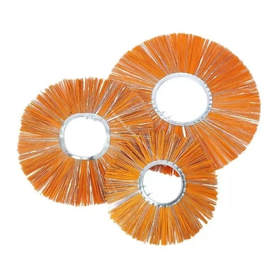 Flat Round Circular Snow Sweeper Brush Attachment Road Sweeping Brush Replacement