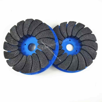 Abrasive Plate Flap Brush Silicon Carbide Nylon Brush For Angle Grinder Deburring