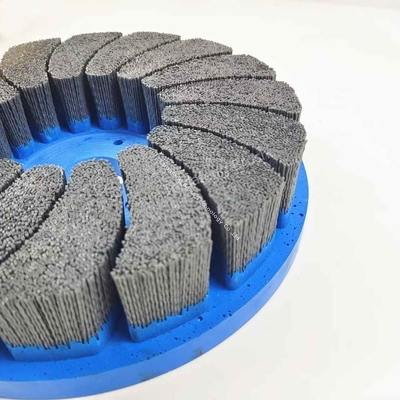 Nylon Disc Wheel Polishing Brush Deburring With Abrasive Filament
