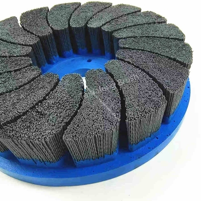 Abrasive Plate Flap Brush Silicon Carbide Nylon Brush For Angle Grinder Deburring