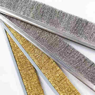 Industrial Metal (Brass/Steel) Strip Brushes industrial brush strip