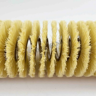 Natural Sisal Tampico Fiber Spring Outward Strip Coil Spiral Roller Cleaning Brush