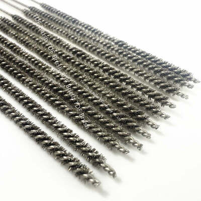 Twisted Wire Brush - Fine-Bore Industrial Pipe Cleaning & Rust Removal (Customizable)