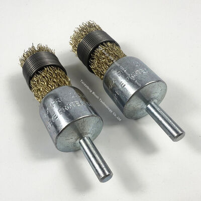 Brass Wire End Brush with Shank for Power Tools