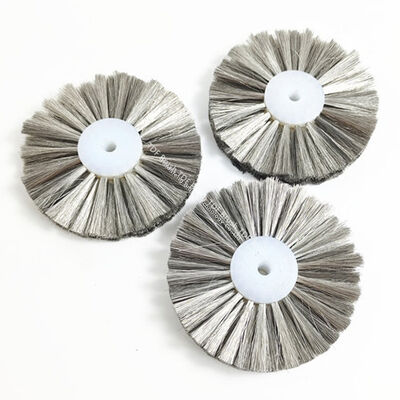 Stainless Steel Wire Wheel Brush With Plastic Hub For Jewelry Polishing And Tarnish Removal