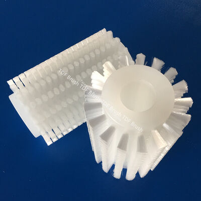 Industrial Roller Brush Nylon Bristle PP Base Customizable Industrial Surface Treatment Tool