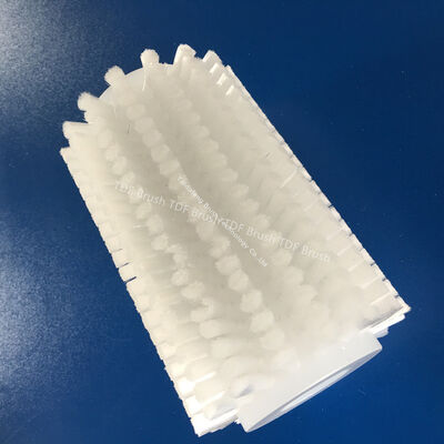 Industrial Roller Brush Nylon Bristle PP Base Customizable Industrial Surface Treatment Tool