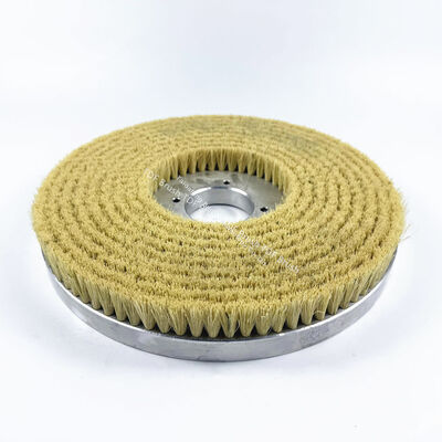 Industrial Sisal Disc Brush with Natural Sisal Fiber and Aluminum Alloy Base for Metal Polishing and Deburring