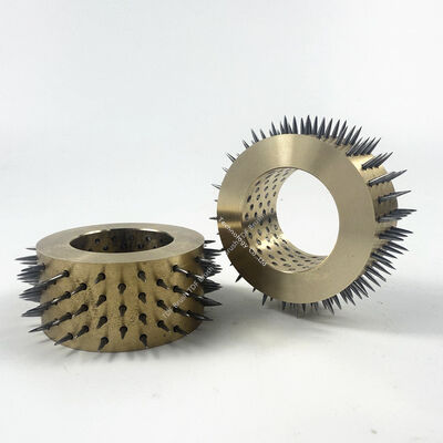 Brass Body Pin Roller with Hardened Steel Pins for Customizable Industrial Perforation