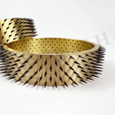 Brass Perforating Pin Roller with Customizable Pin Density for High-Speed Production Micro-Perforation