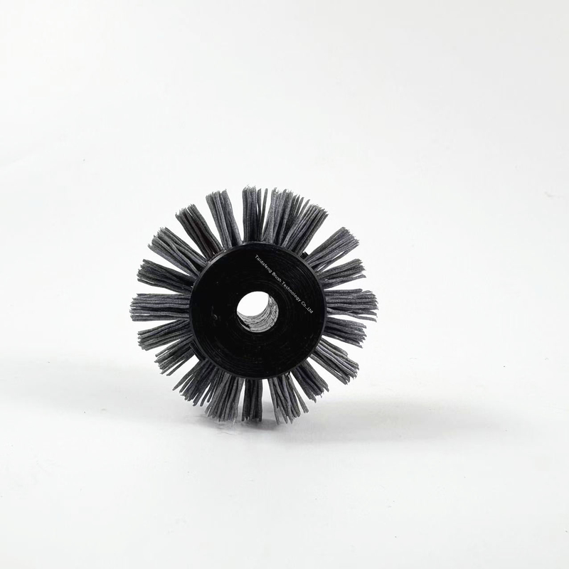 Carbon Abrasive Nylon Pipe Coating Cleaning Brush 6mm Inner Diameter For Sewer Cleaning