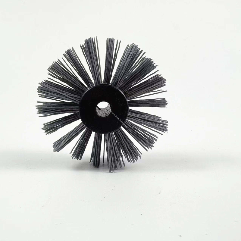 High Performance Nylon Carbon Abrasive Brush For Pipe Maintenance 32 - 300mm Diameter