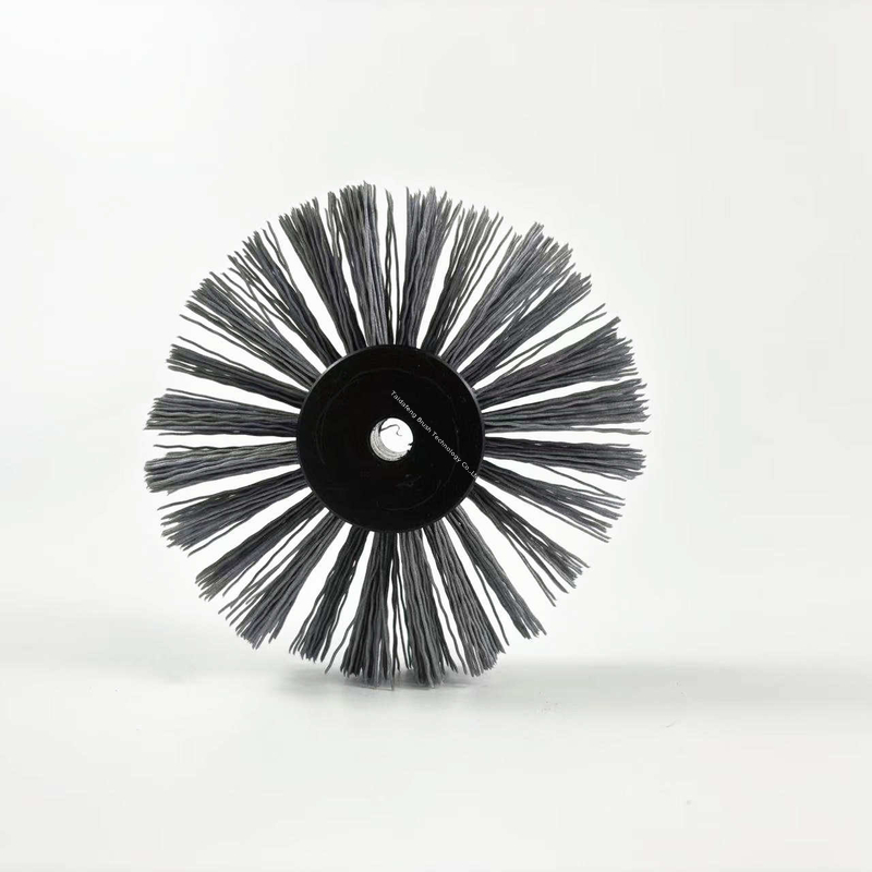 Carbon Abrasive Epoxy Coating Application Brush For Pipe Weld Cleaning And Finishing