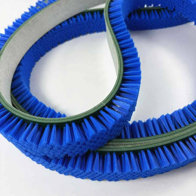 Fine Filament Nylon Bristle Belt Cleaning Brushes For Conveyor Dust Removal