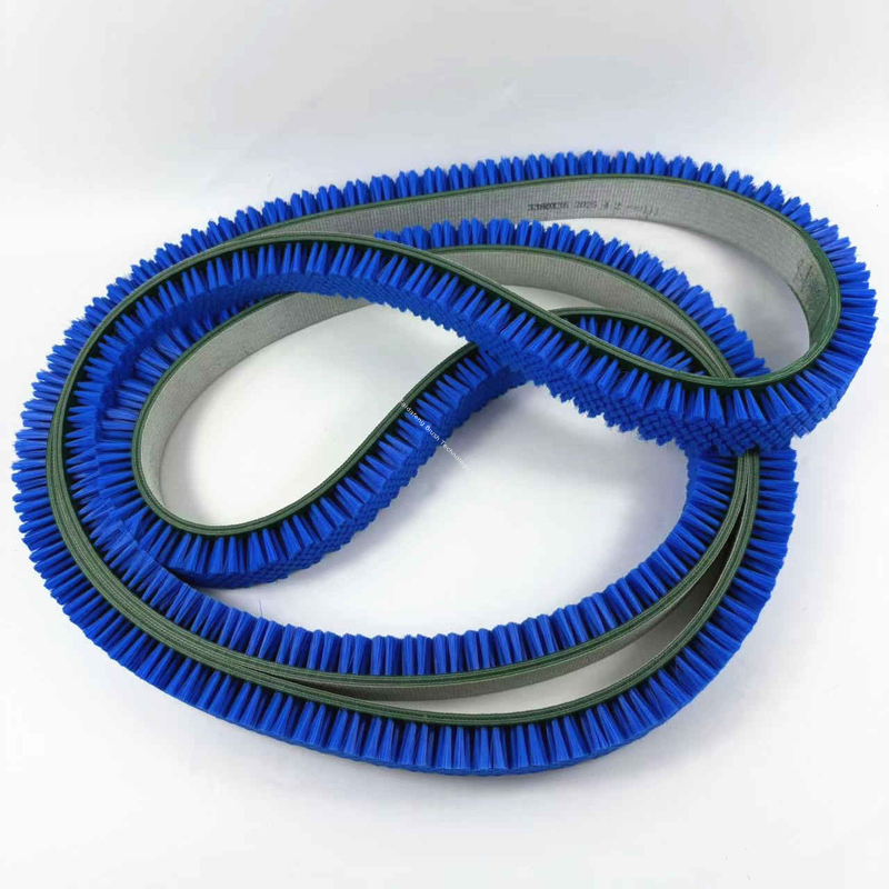 Durable Heavy Duty Nylon Belt Brush Food Conveyor Cleaning Brush customized