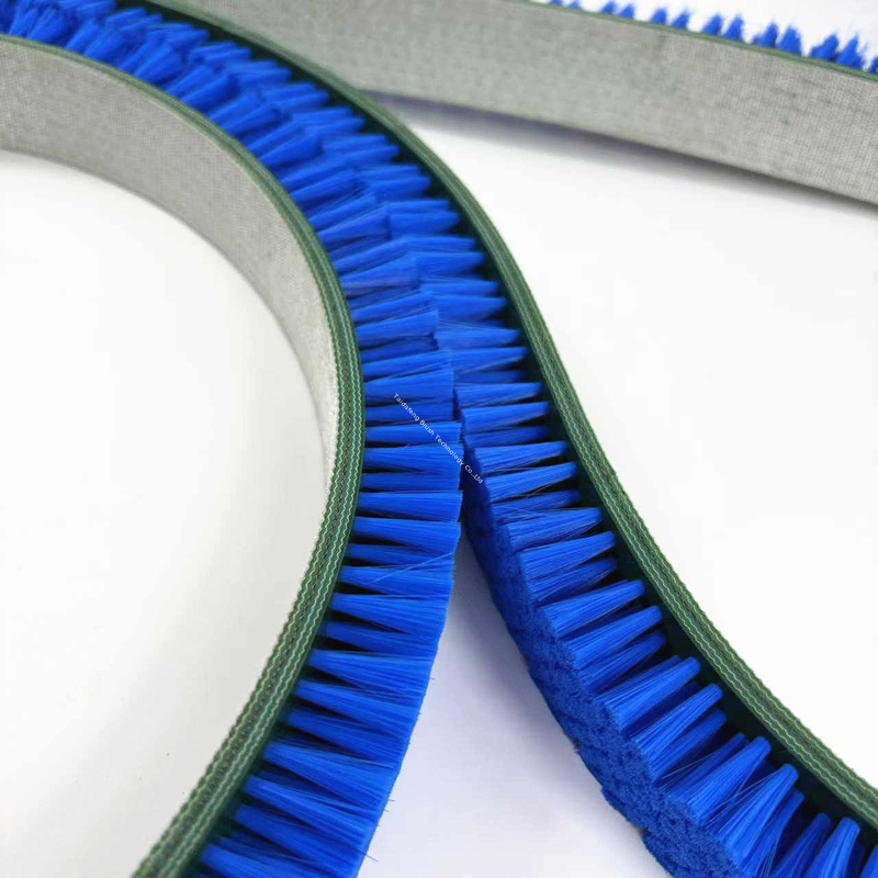 Abrasion Resistant Belt Brush For Surface Finishing Flexible Nylon Belt Cleaning Brush