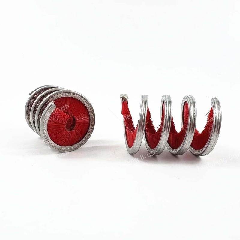 Inner Coil Spring Brush 360 Degree Spiral Rotation Cleaning Brush For Rope And Chain