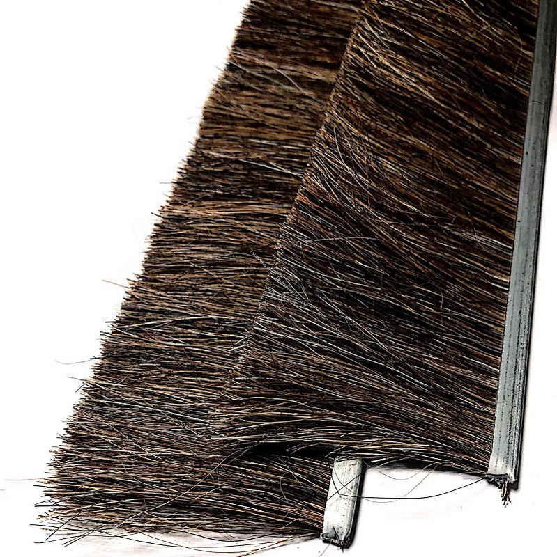 Flexible Strip Cleaning Horse Hair Bristle Brush Smooth Door Sweep Brush Replacement