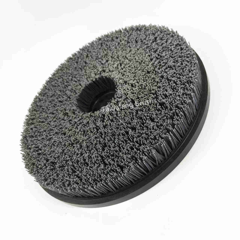 Industrial Nylon Abrasive Disc Wheel Brush For Smoothing Aluminum Surfaces
