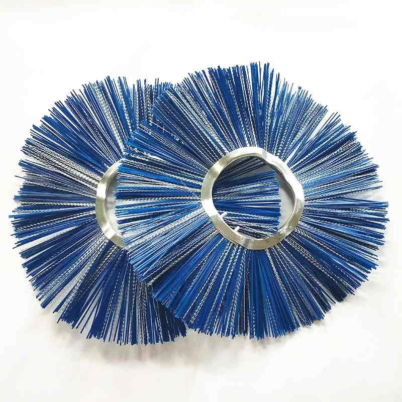 PP Spring Stainless Steel Road Sweeper Brushes Wire Wafer Brushes For Sweepers
