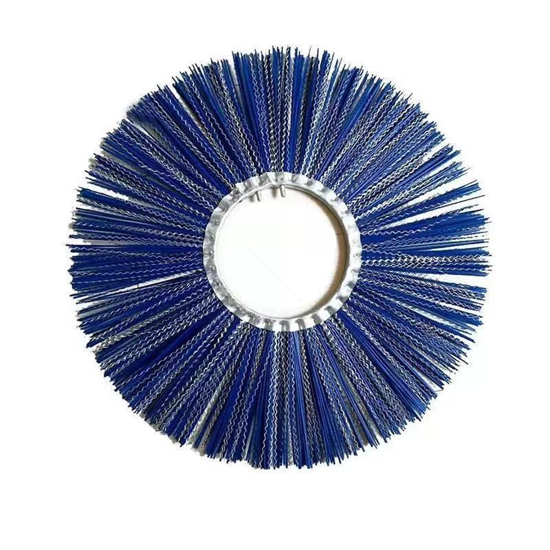 Flat Round Circular Snow Sweeper Brush Attachment Road Sweeping Brush Replacement