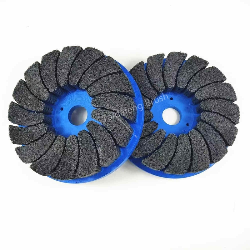 Abrasive Plate Flap Brush Silicon Carbide Nylon Brush For Angle Grinder Deburring