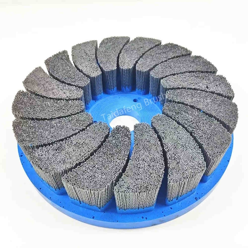 Nylon Disc Wheel Polishing Brush Deburring With Abrasive Filament