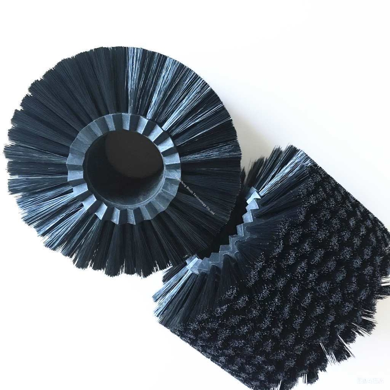 Durable Conveyor Cleaning Cylinder Brushes Segment Roller Brush For Debris Removal
