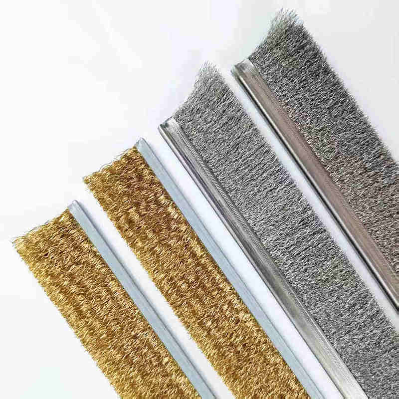 Industrial Metal (Brass/Steel) Strip Brushes industrial brush strip
