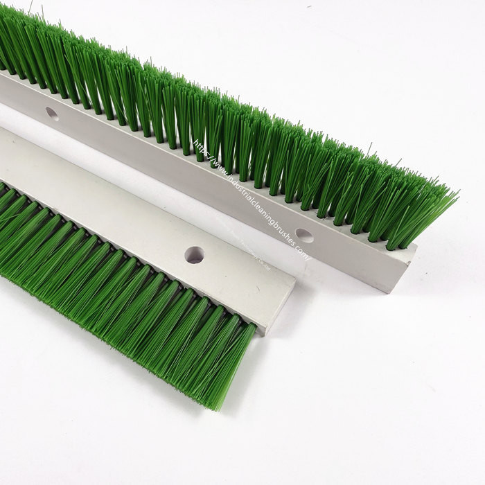 TDF Custom Size Green Nylon Lath Brushes Plate Brushes With PVC Base